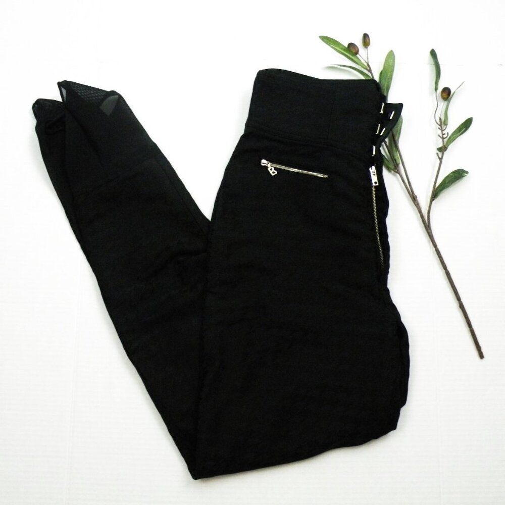 Vintage 80s Bogner High Rise Black Houndstooth Ski Pants Size 6